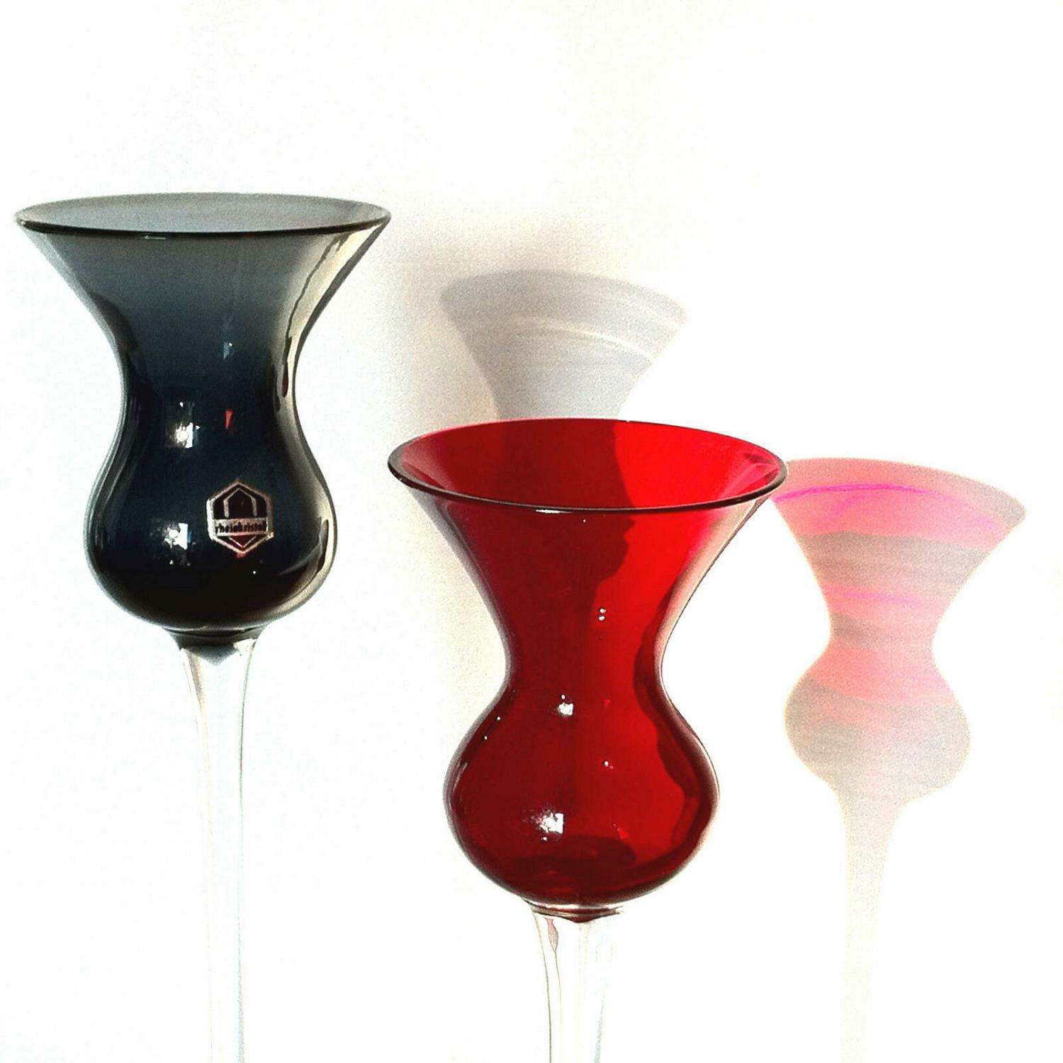 LEICHLINGER Rheinkristall Gläser Likörgläser 50er GRALGlas RAUCHGLAS rot