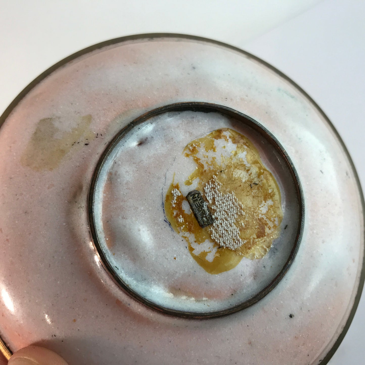 Käthe RUCKENBROD Teller Emaille 50er MID CENTURY Stegemaille Cloisonné