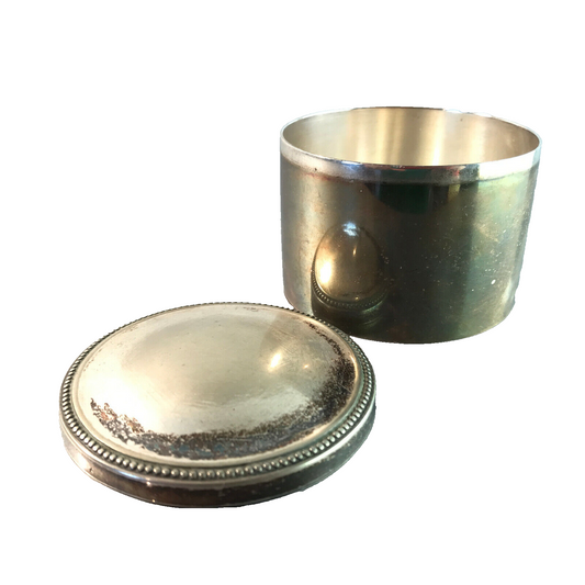 WMF Straußenmarke Dose Art Déco 20er 30er Deckeldose silber Metall 