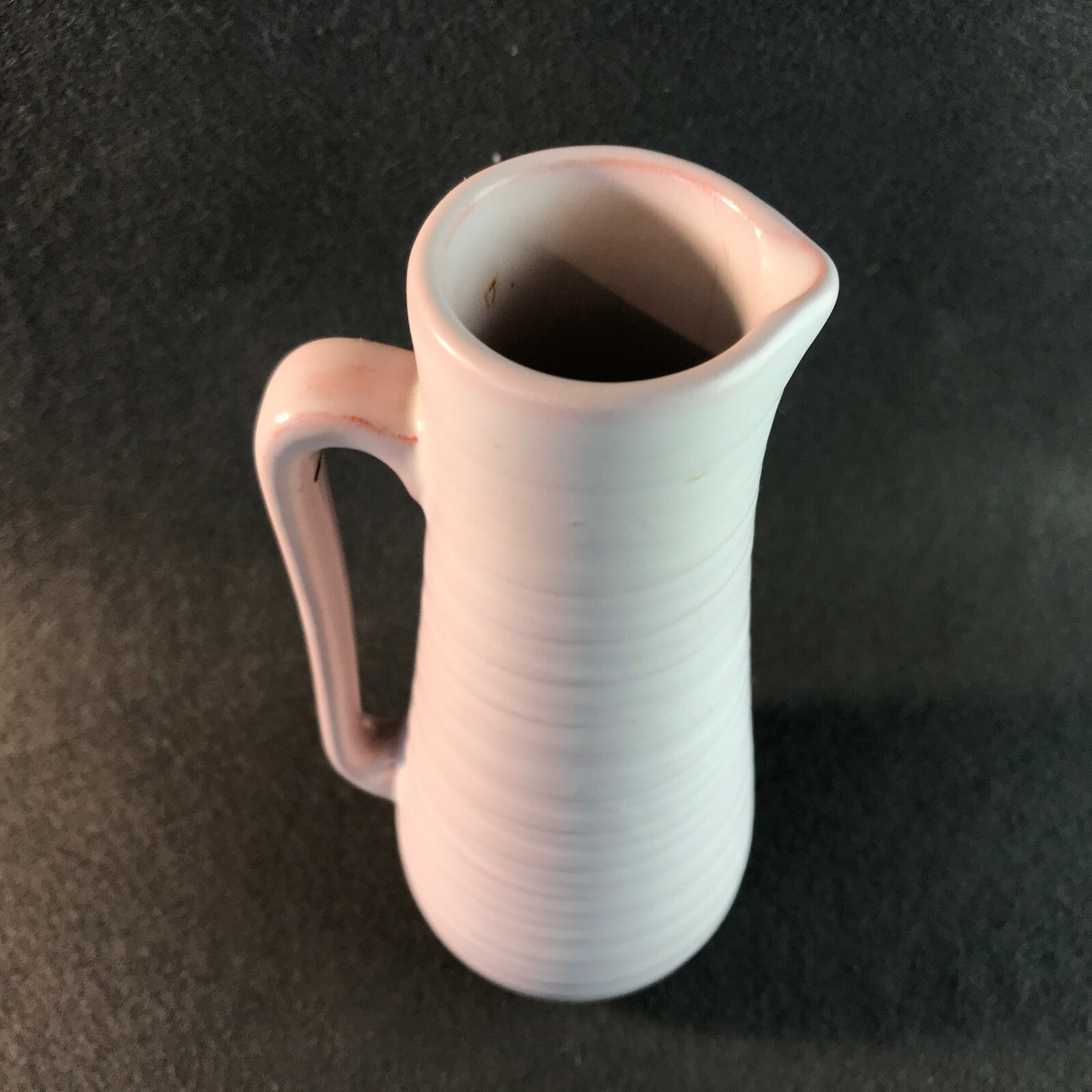 WÄCHTERSBACH Keramik Vase Bremen rosa Rillen 50er 60er Ursula Freca 17,5