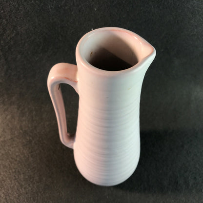 WÄCHTERSBACH Keramik Vase Bremen rosa Rillen 50er 60er Ursula Freca 17,5