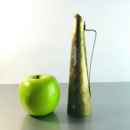 Messing Vase 50er 60er Vintage 18 cm MID CENTURY Henkelvase