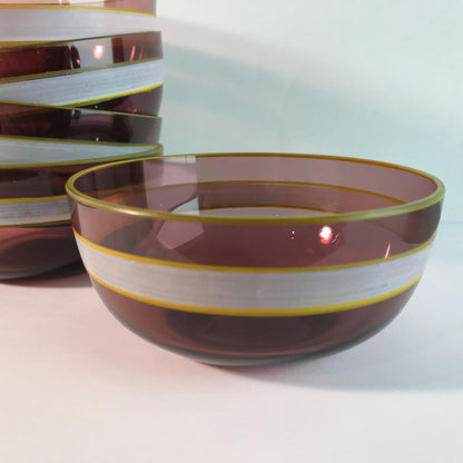 Lila Schälchen Schale 10,3 cm 50er 60er Vintage MID CENTURY Schüssel 