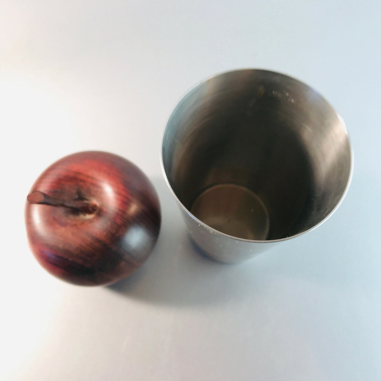 HKE Edelstahl Becher 10,6 cm Trinkbecher Zahnputzbecher
