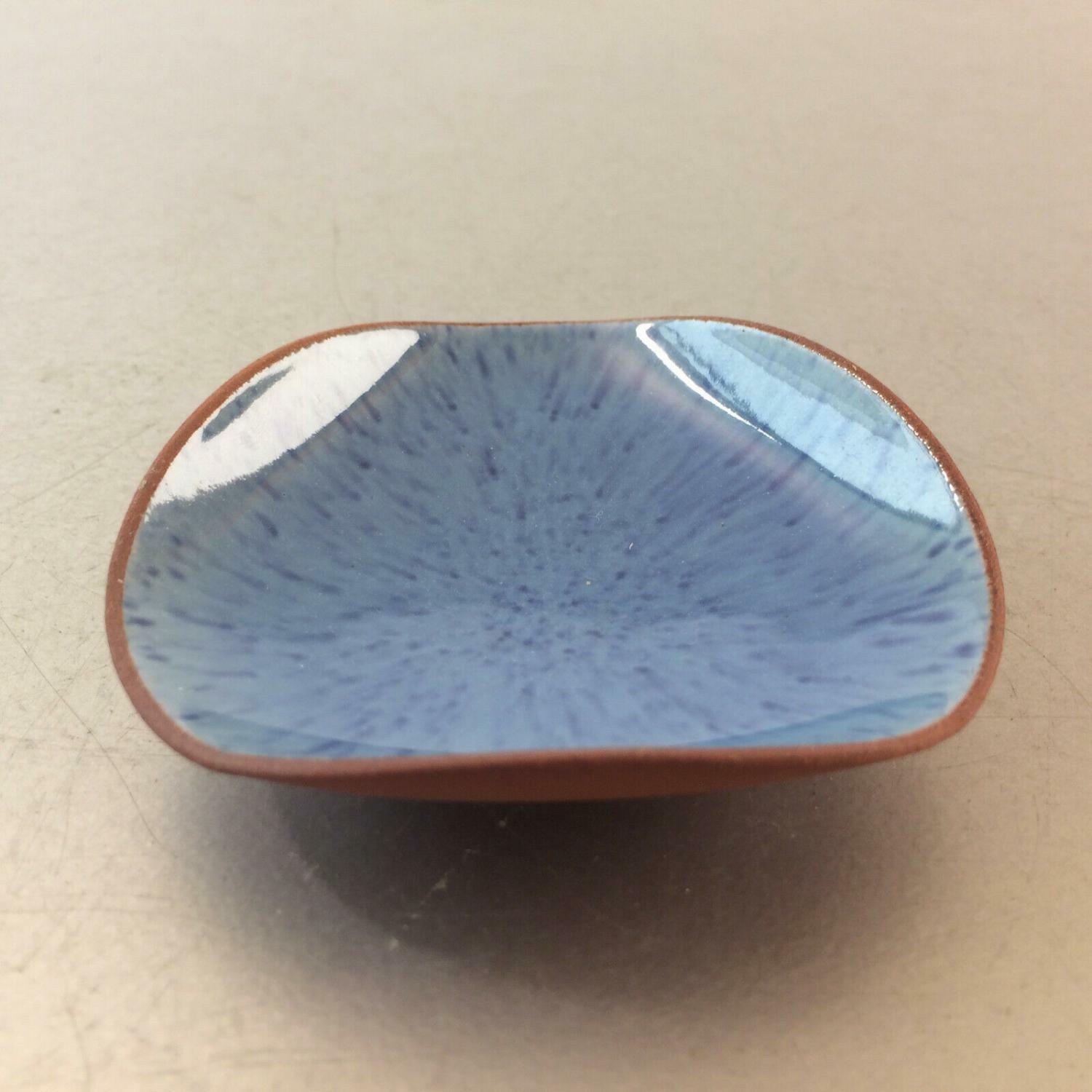 Keramik Schale SCHÄLCHEN MID CENTURY 50er 60er blau Tonkeramik