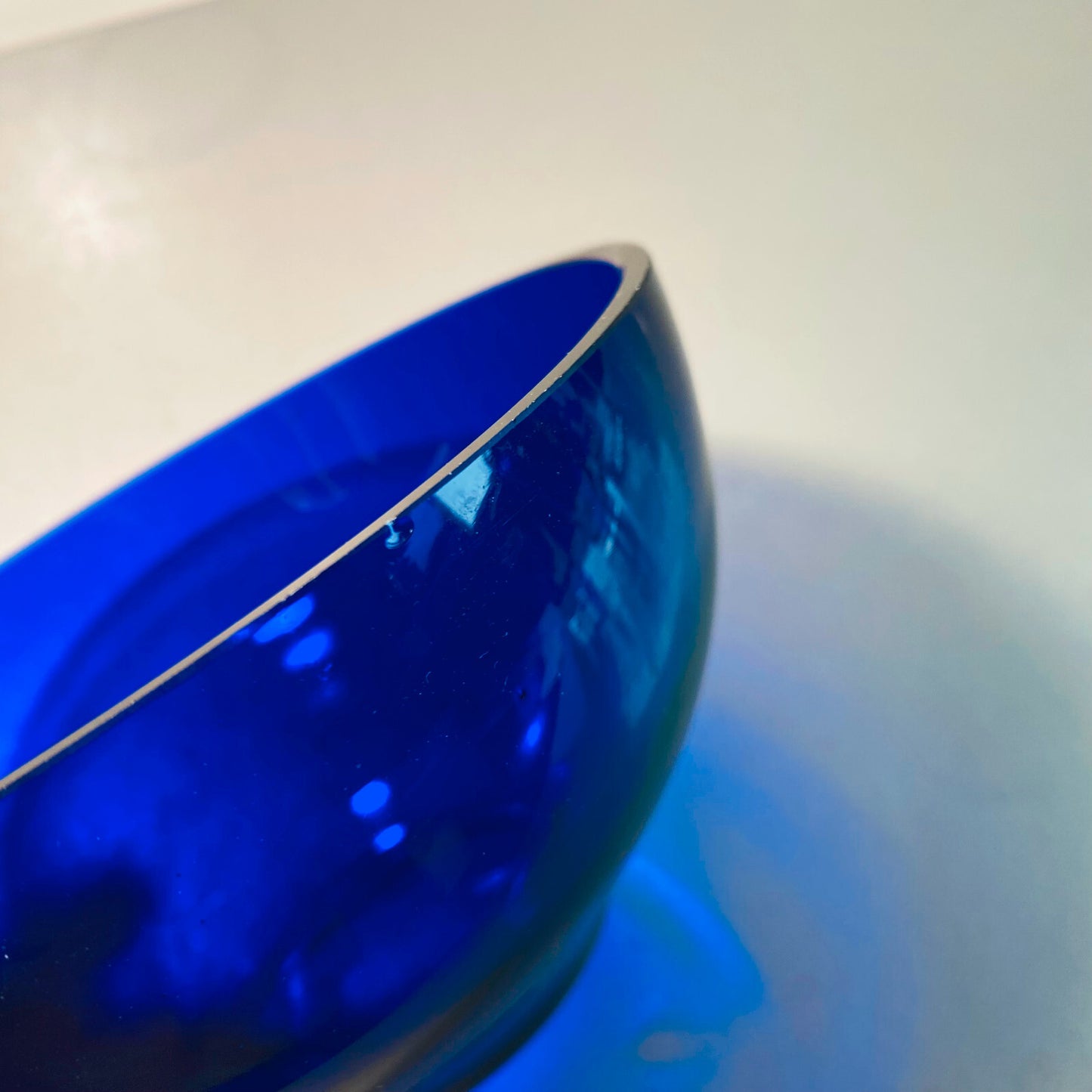 Schalen Schüssel Schälchen Glas 50er 60er blau Set 15/16 cm 50er 60er