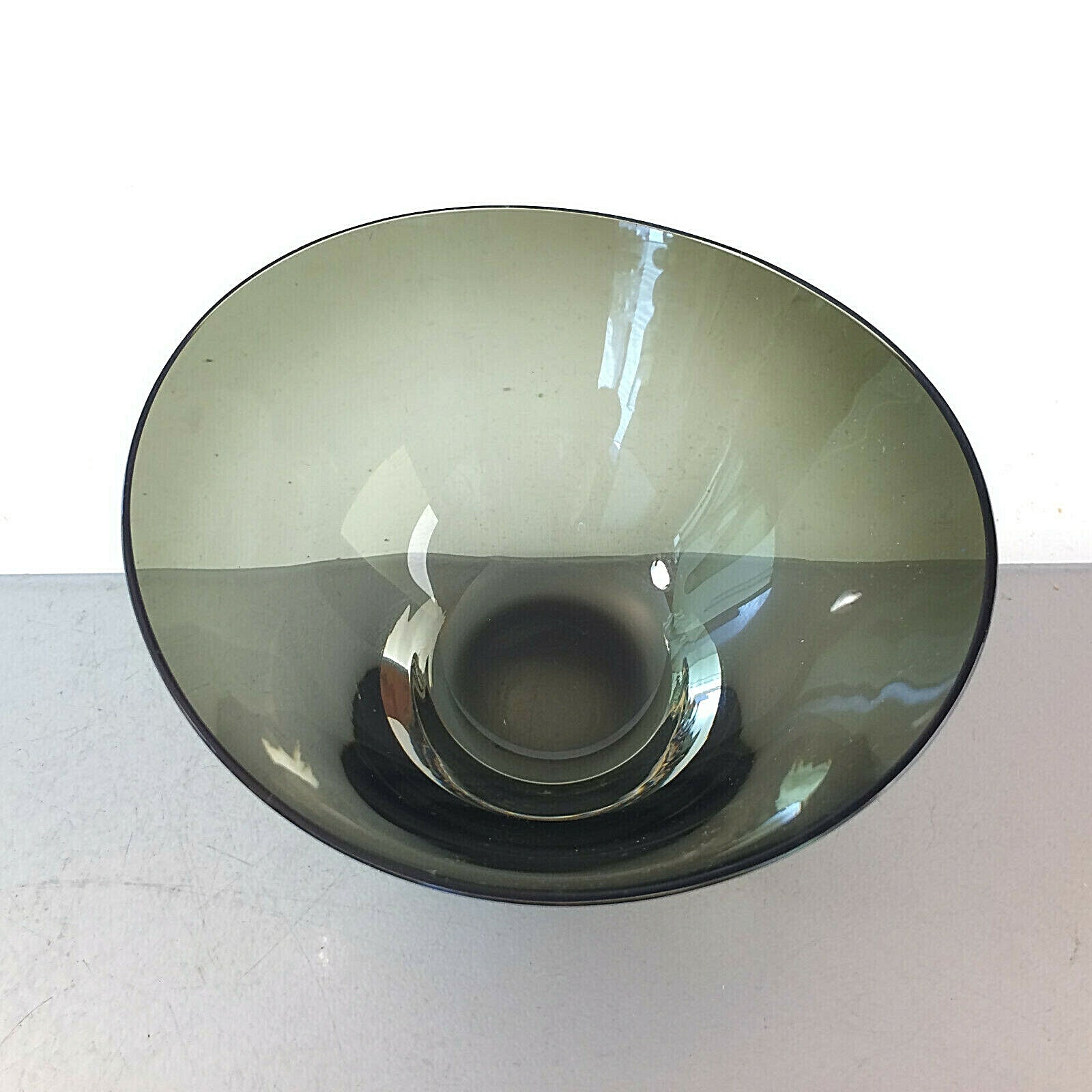 GRAL K. Habermeier Schälchen GLAS Schale Rauchglas grau D 13,8 cm