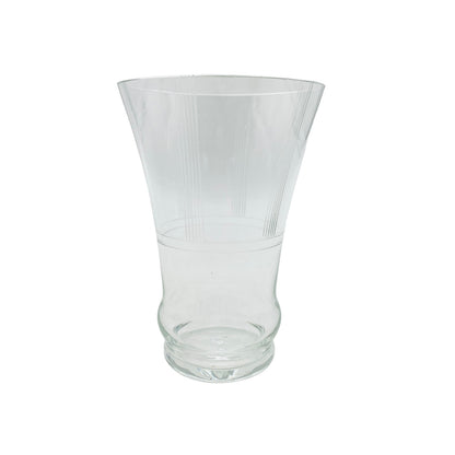 Wasserglas 10,2 cm beschliffen Rauten Schliff 50er 60er Glas (Einzelglas)
