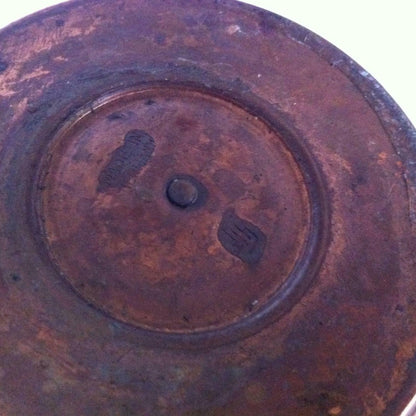 Stövchen Kupfer Hammerschlag 50er MID CENTURY Rechaude (unb. punziert)