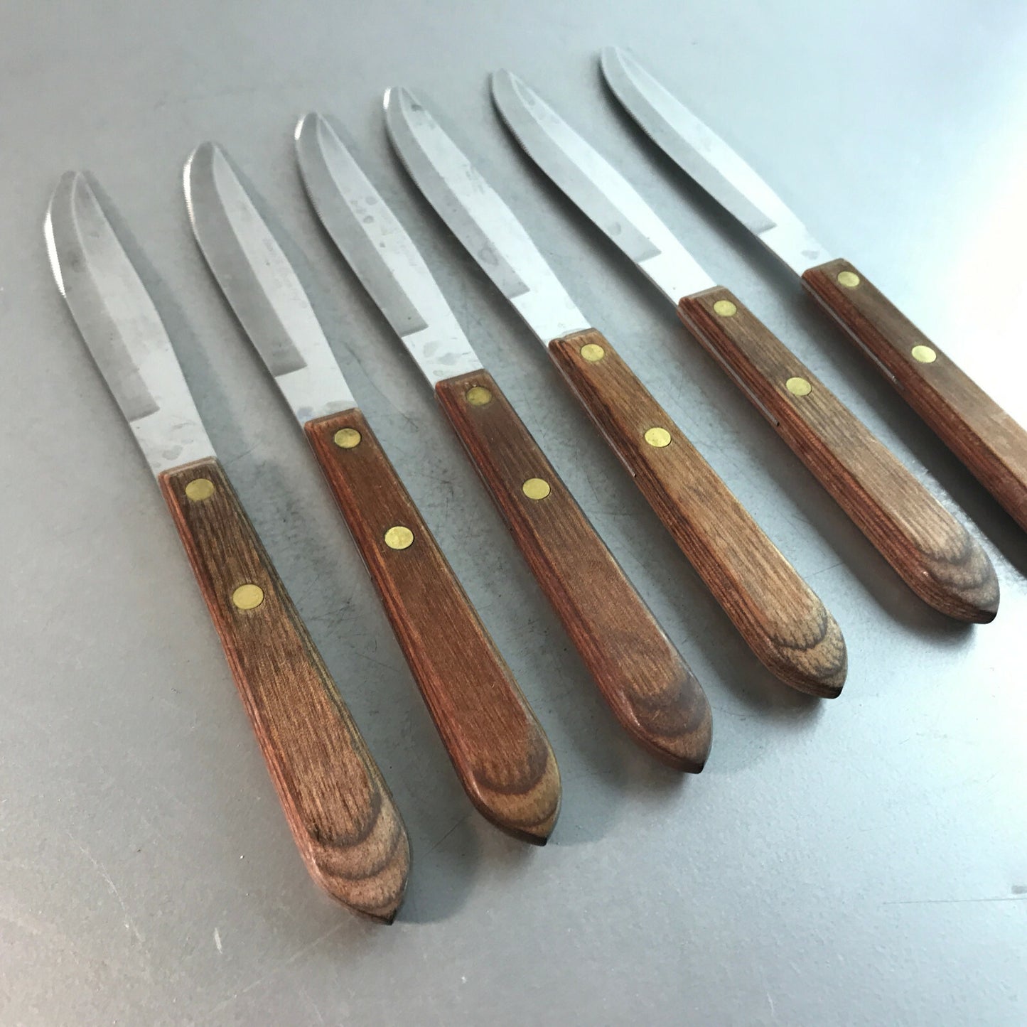 Town & Country Messer Set Holz Teak Griff Vintage MID CENTURY 60er L 20,5
