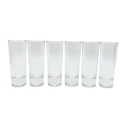 Schnapsgläser 6er Set H 10,5 cm Gläser 70er 80er Vintage Glas Likörgläser Hausba