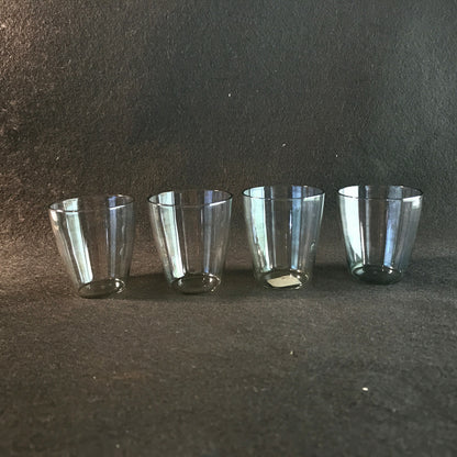 Vintage Schnapsgläser 50er 60er irisierend MID CENTURY Glas 5 cm