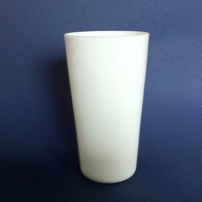 Glasbecher 1/4 l mit Ätzmarke der Fassung 12 cm handgefertigt GLAS Becher