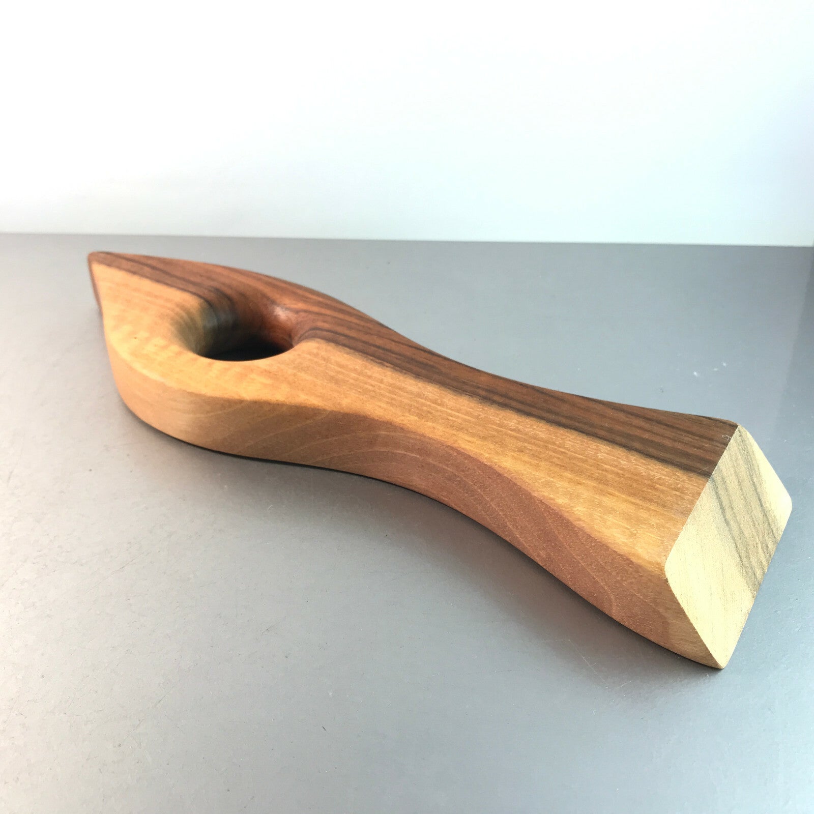 Holzfigur Fisch Form Holz Deko L 28 cm