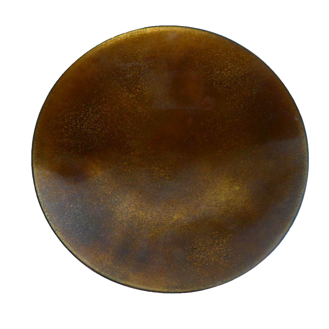 KUPFER Emaille 50er 60er MID CENTURY emailliert braun