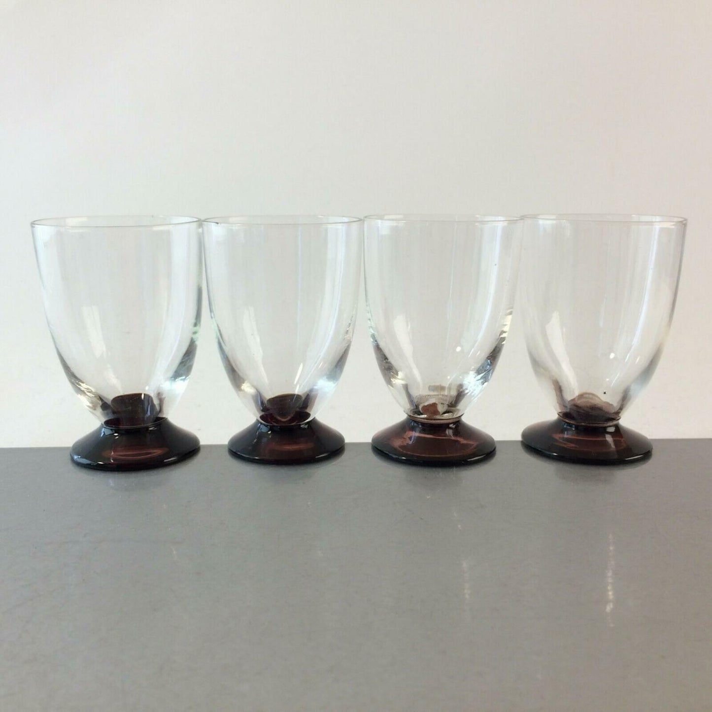 Schnapsgläser 4er Set bunt ca 7 cm Likörgläser Gläser Glas  lila