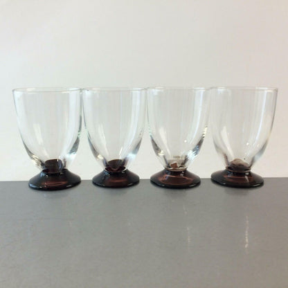 Schnapsgläser 4er Set bunt ca 7 cm Likörgläser Gläser Glas  lila