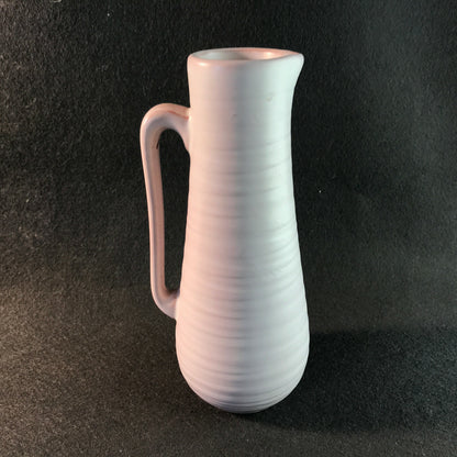 WÄCHTERSBACH Keramik Vase Bremen rosa Rillen 50er 60er Ursula Freca 17,5
