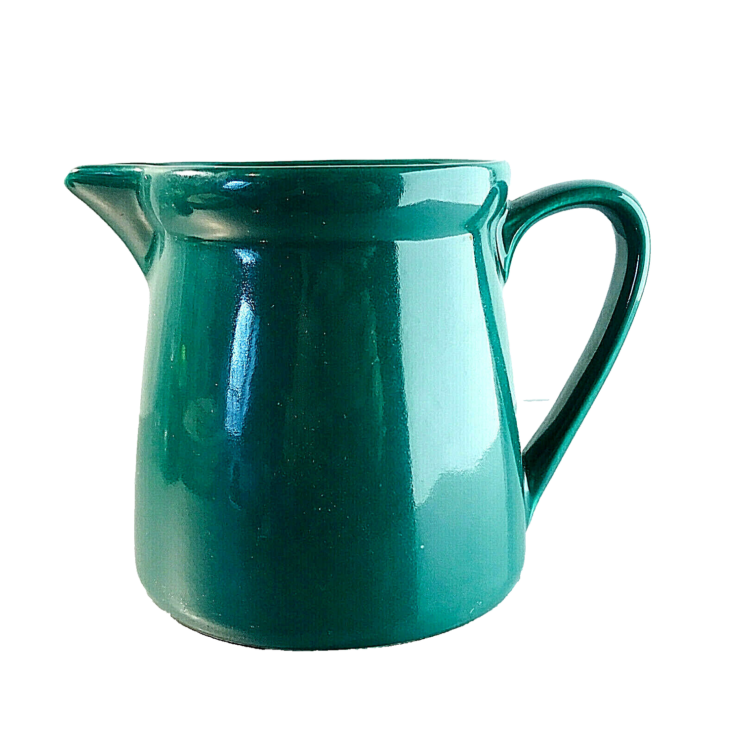 Vinatge Keramik grün H 11,8 cm Krug Kanne Kännchen