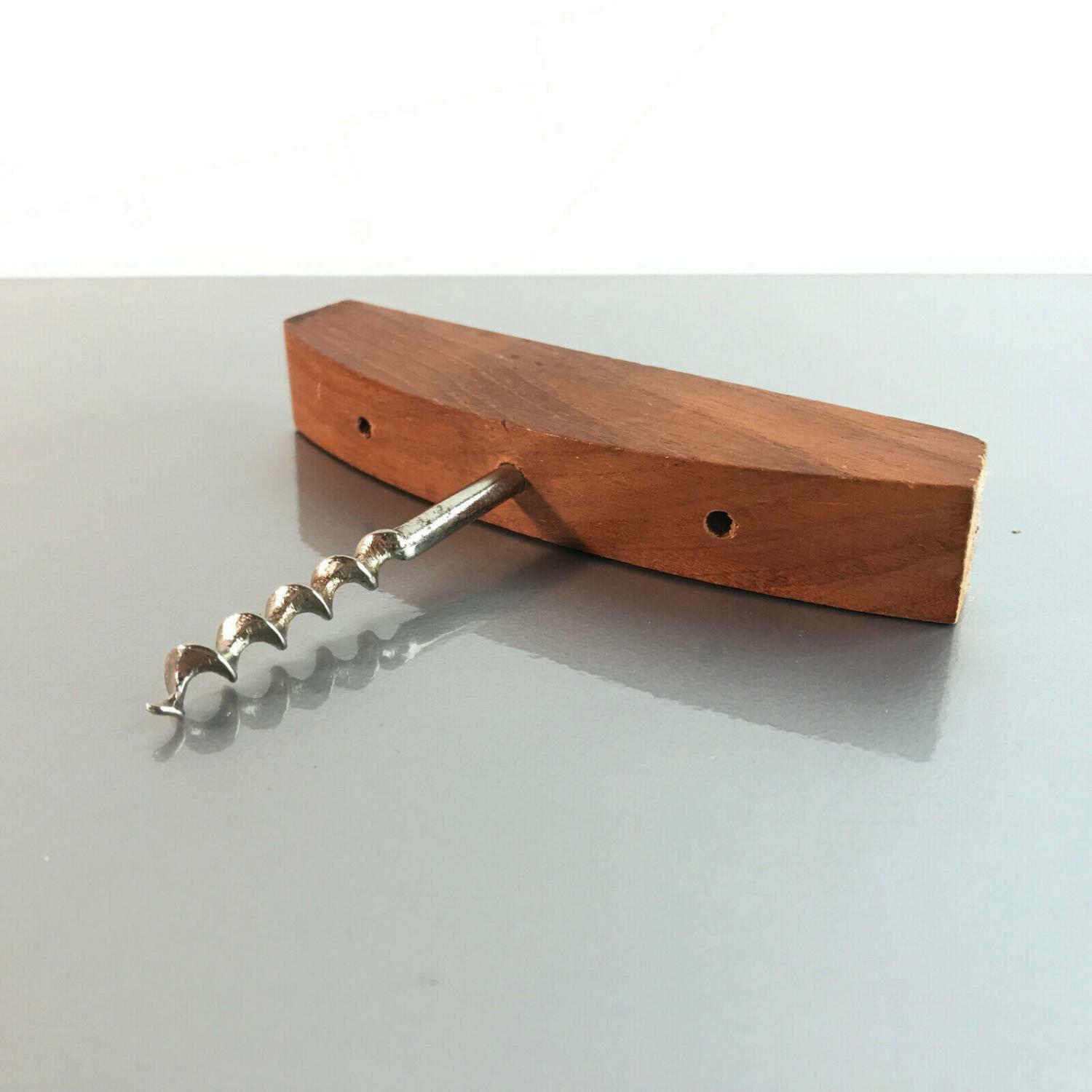 Korkenzieher Weinflasche Flaschenöffner Holz Vintage