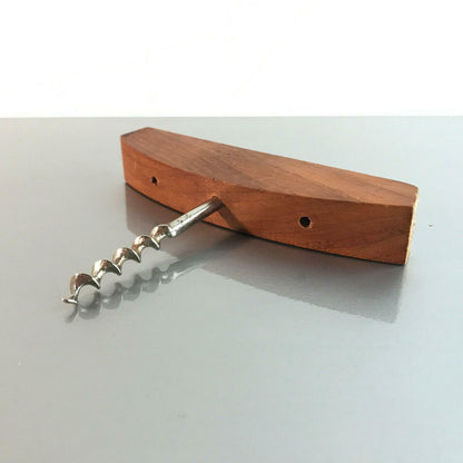 Korkenzieher Weinflasche Flaschenöffner Holz Vintage