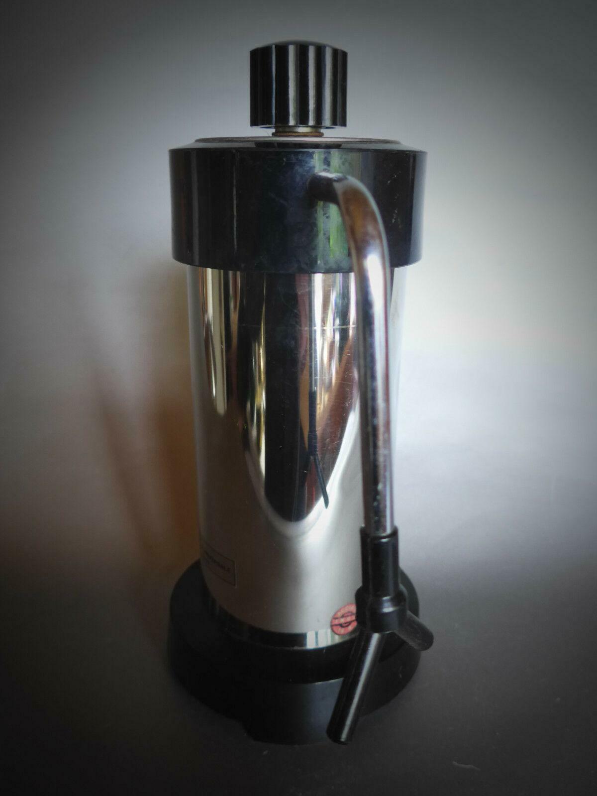 Velox Ferrara PATENT Espressokocher schwarz elektr. 3 Tassen 70er Italy