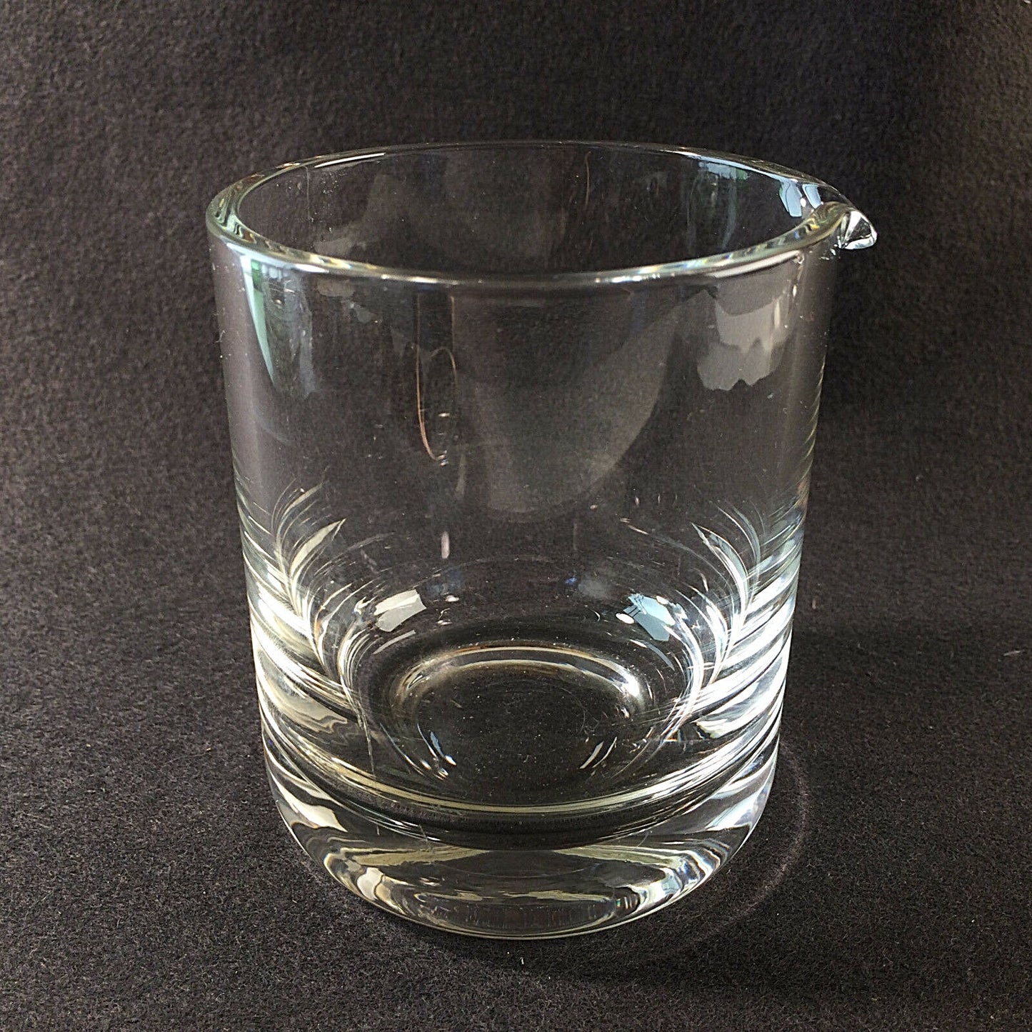 KARAFFE Kanne Krug im Design 60er 70er 9,5 cm Glas Kännchen