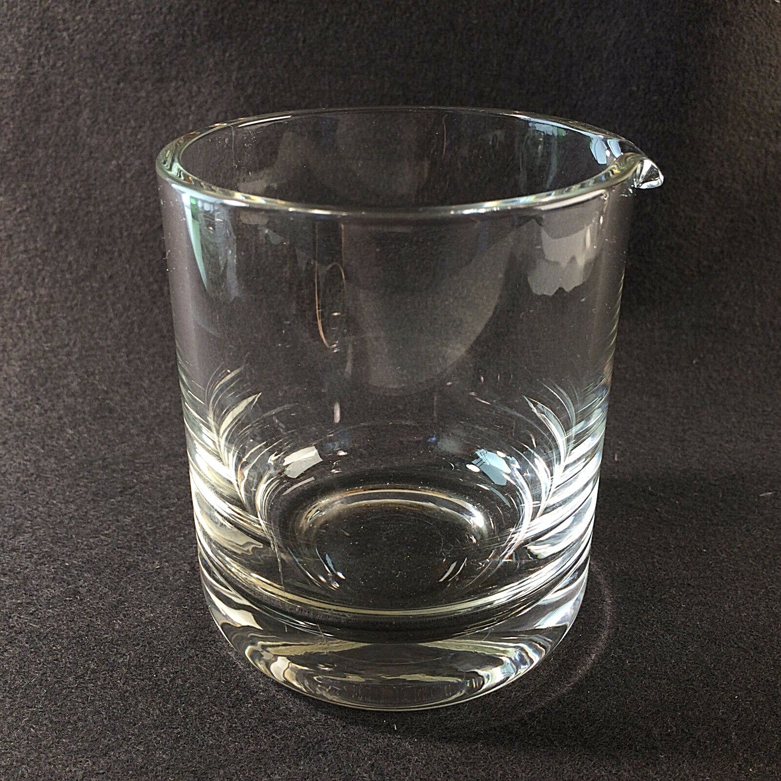 KARAFFE Kanne Krug im Design 60er 70er 9,5 cm Glas Kännchen