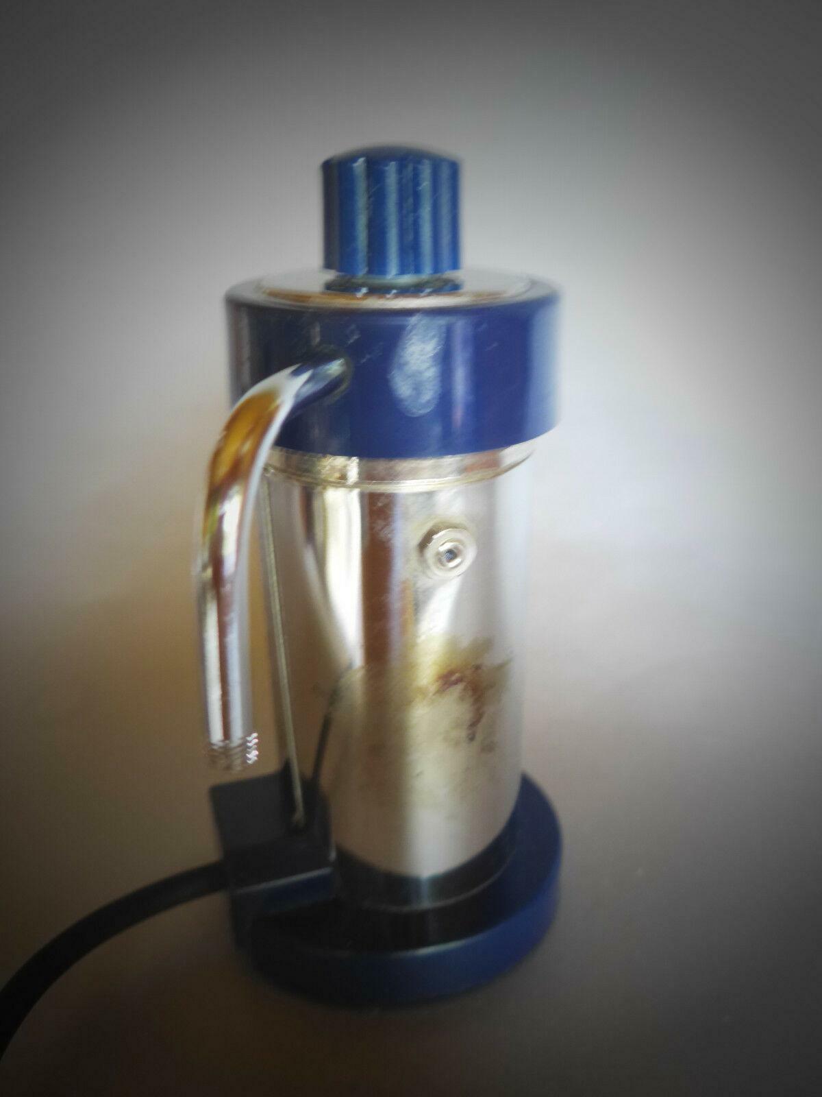 Velox Ferrara PATENT Espressokocher blau elektr. 2 Tassen 70er Italy