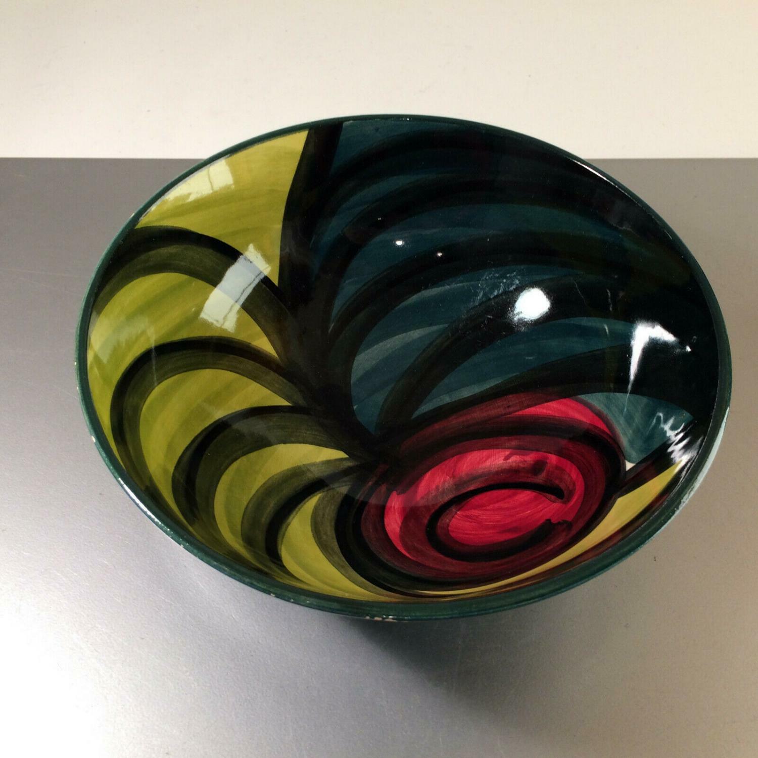 Stützel & Sachs AALEN Handgemalt Schale Schüssel 21,7 cm 60er Vintage