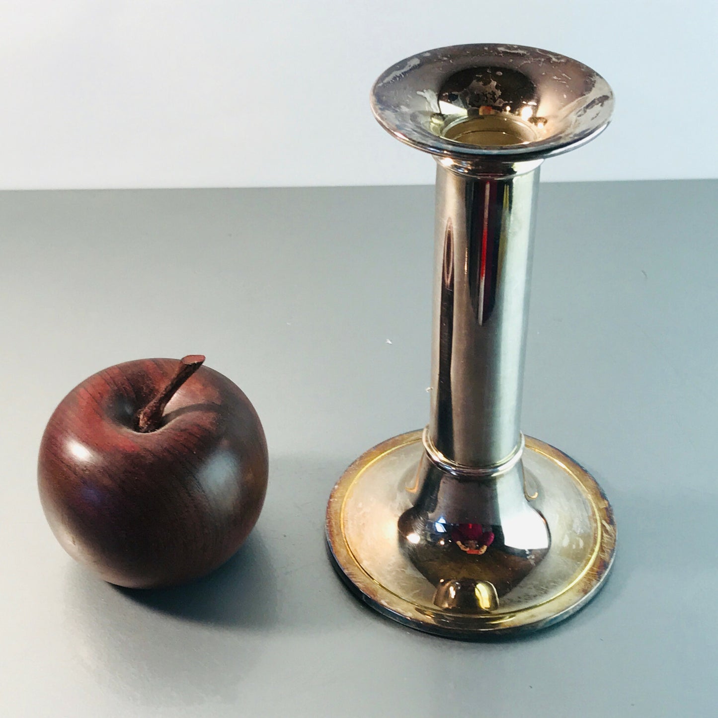 BBI Braucke & Berkenhoff Iserlohn Kerzenhalter versilbert 16 cm