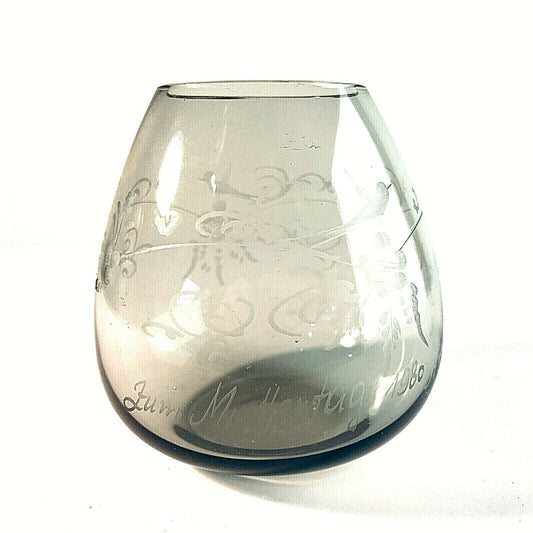 Vintage Vase ZUM MUTTERTAG 1980 Annette 50er 60er 9 cm MID CENTURY