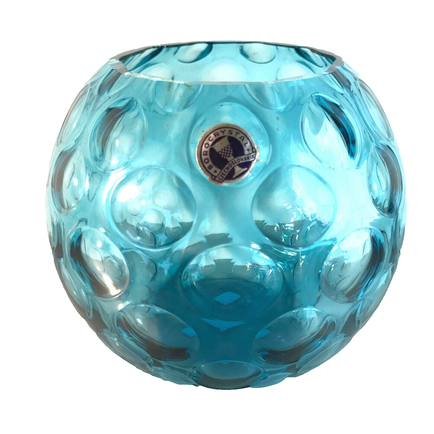BOROCRYSTAL Czechoslovakia 11,2 cm Vintage Vase 50er 60er MID CENTURY