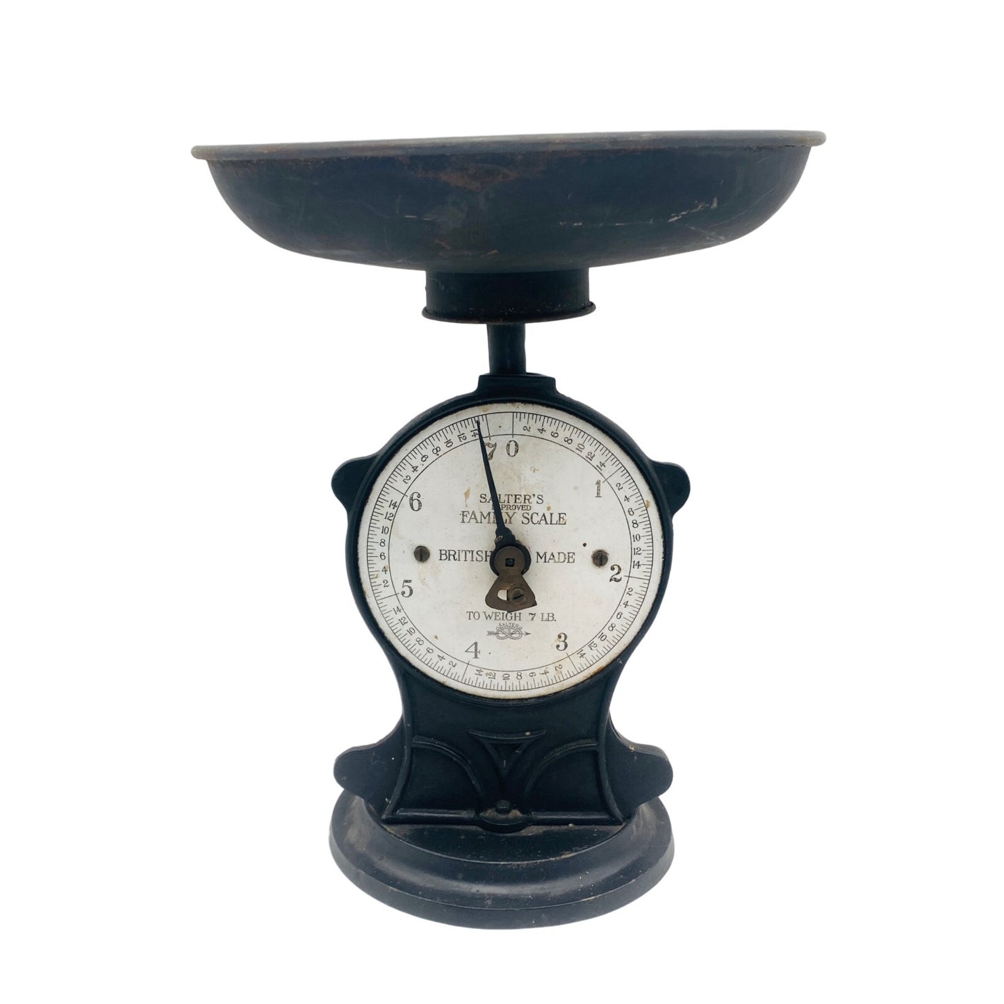 Salter Britische WAAGE Haushaltswaage Küchenwaage bis 7 Pfund (LB) Eisenschwarz
