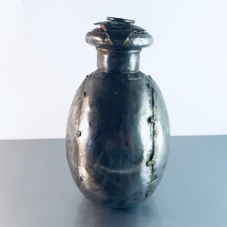 Antike Weinflasche 17./18. Jh. Metall Flasche SAMMLER Adelsbesitz Museum