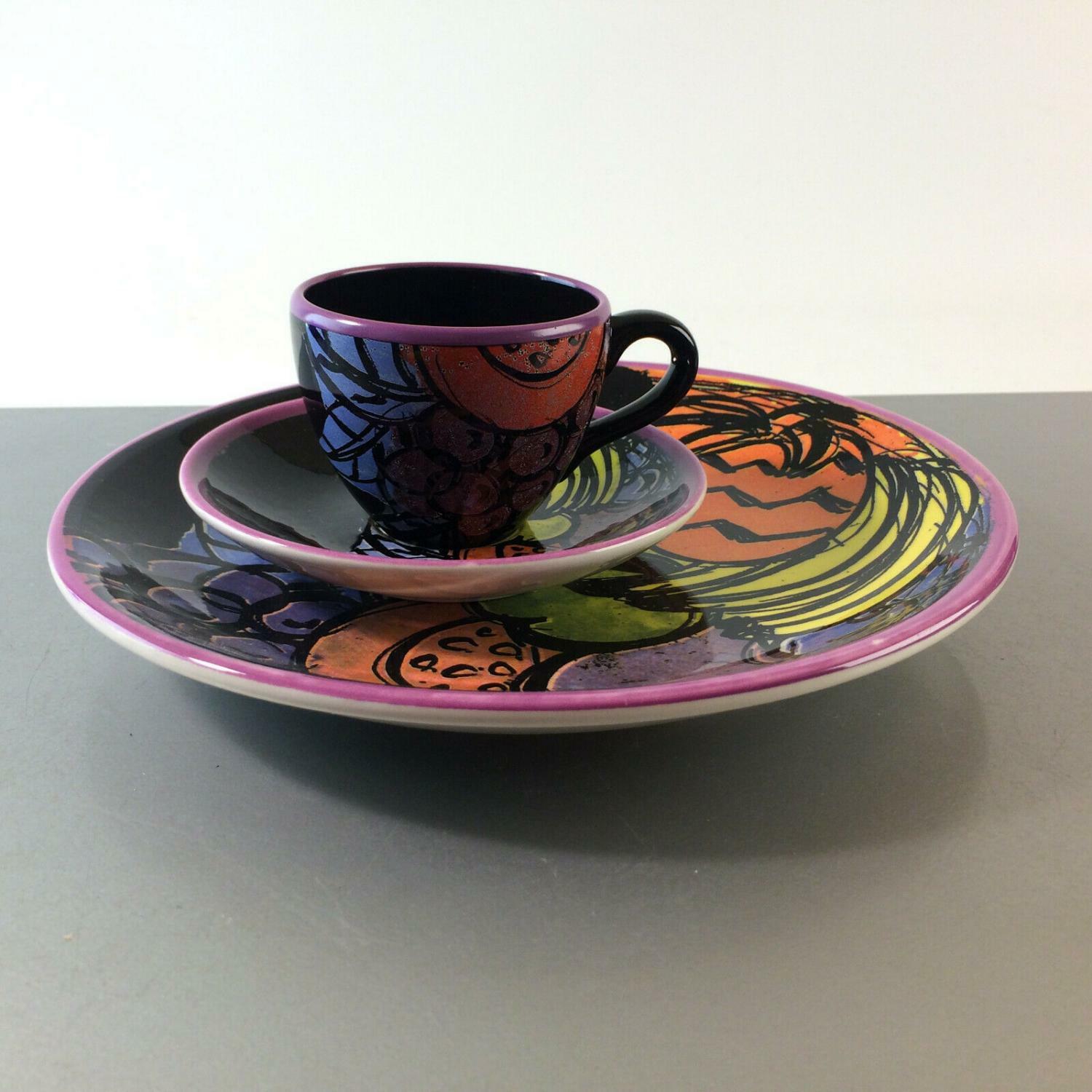 Piral Tahit Collection Frühstücksteller Epressotasse mit Untertasse Set