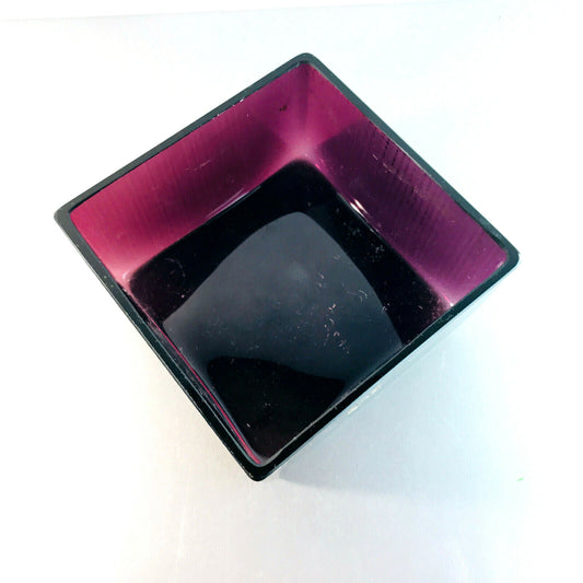 WMF Vase 60er MID CENTURY lila Schale Schälchen Glas Glasvase