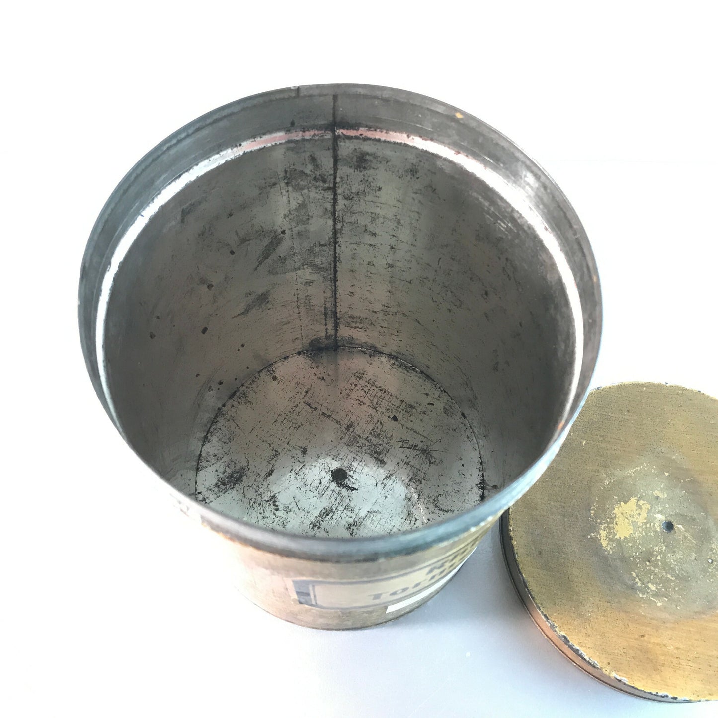 Blechdose Rhiz. Tormentill. 18 cm APOTHEKERDOSE Blech Metall Dose 
