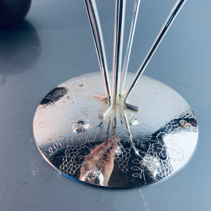 REICHARDT Kerzenhalter 70er 60er VINTAGE versilbert ca 26 cm Kerzenständer