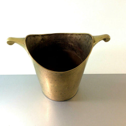 Sekteimer Champagnerkübel Flaschenkühler Messing Art Déco 21 cm 