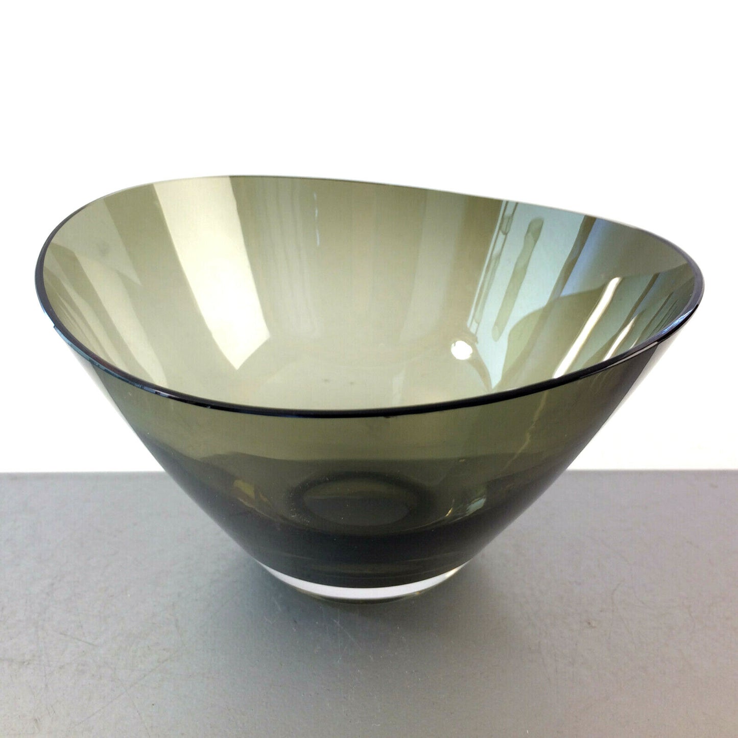 GRAL K. Habermeier Schälchen GLAS Schale Rauchglas grau D 13,8 cm