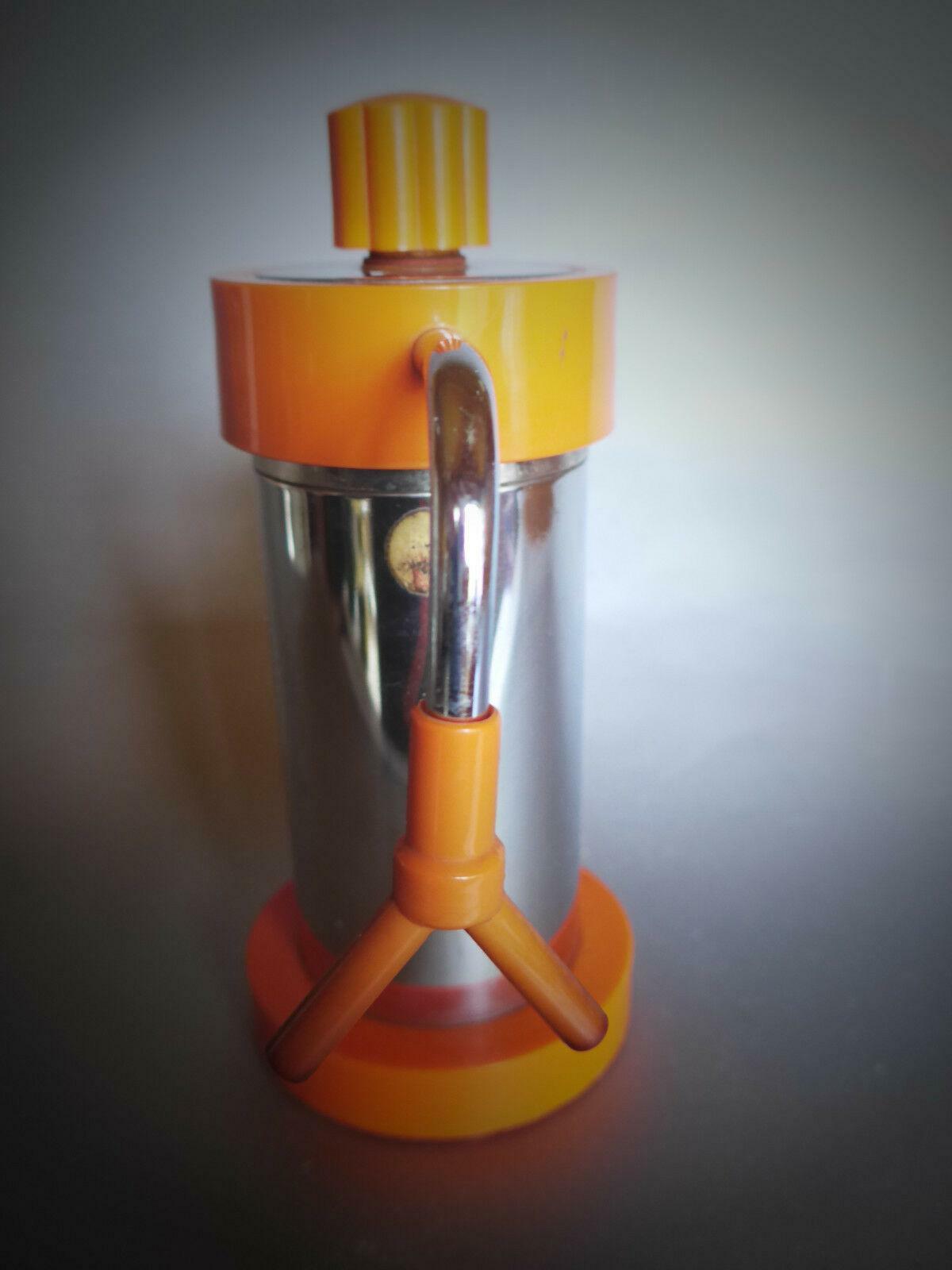 MINIBAR Velox Ferrara Espressokocher orange elektr. 2 Tassen 70er Italy