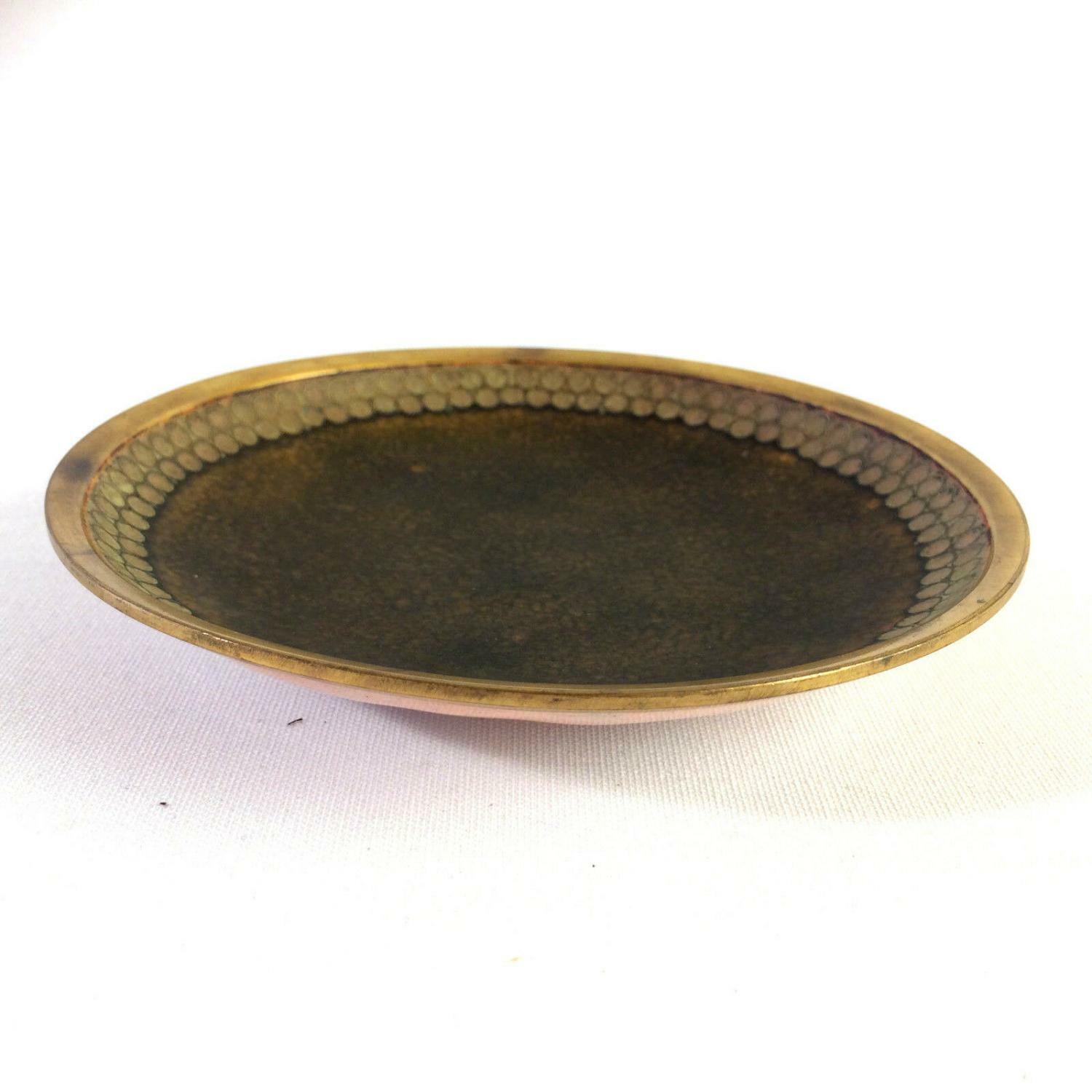 Käthe RUCKENBROD Teller Emaille 50er 60er Stegemaille Cloisonne Email