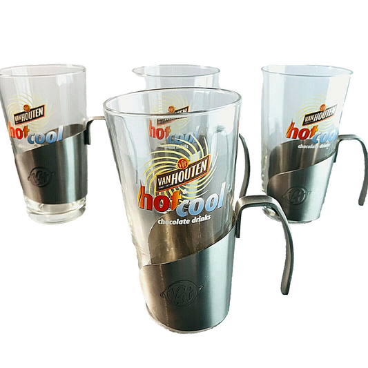 van HOUTEN Gläser 4er Set 13,5 cm Sonderedition hot cool chocolate Drinks