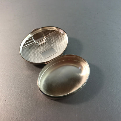 Alpacca HOKA Dose Art Déco 20er 30er Deckeldose silber Metall HK punzier