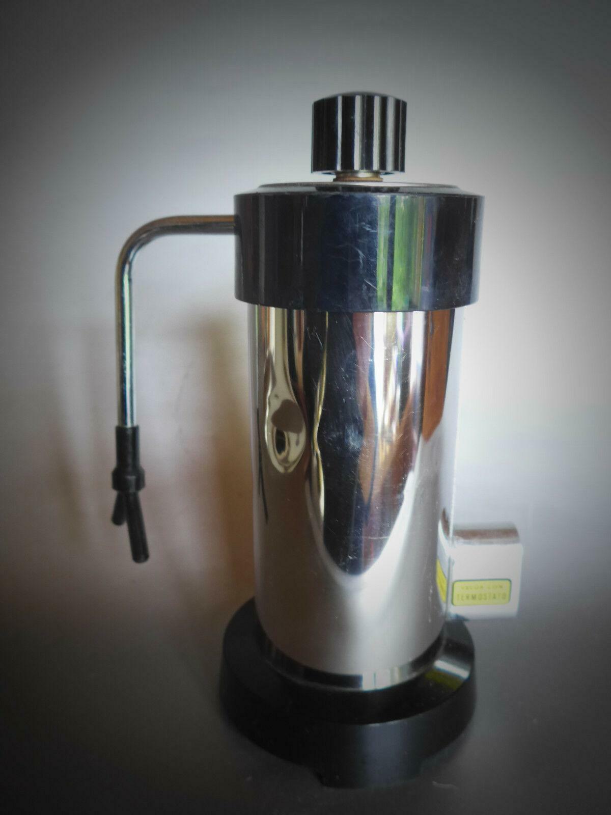 Velox Ferrara PATENT Espressokocher schwarz elektr. 3 Tassen 70er Italy