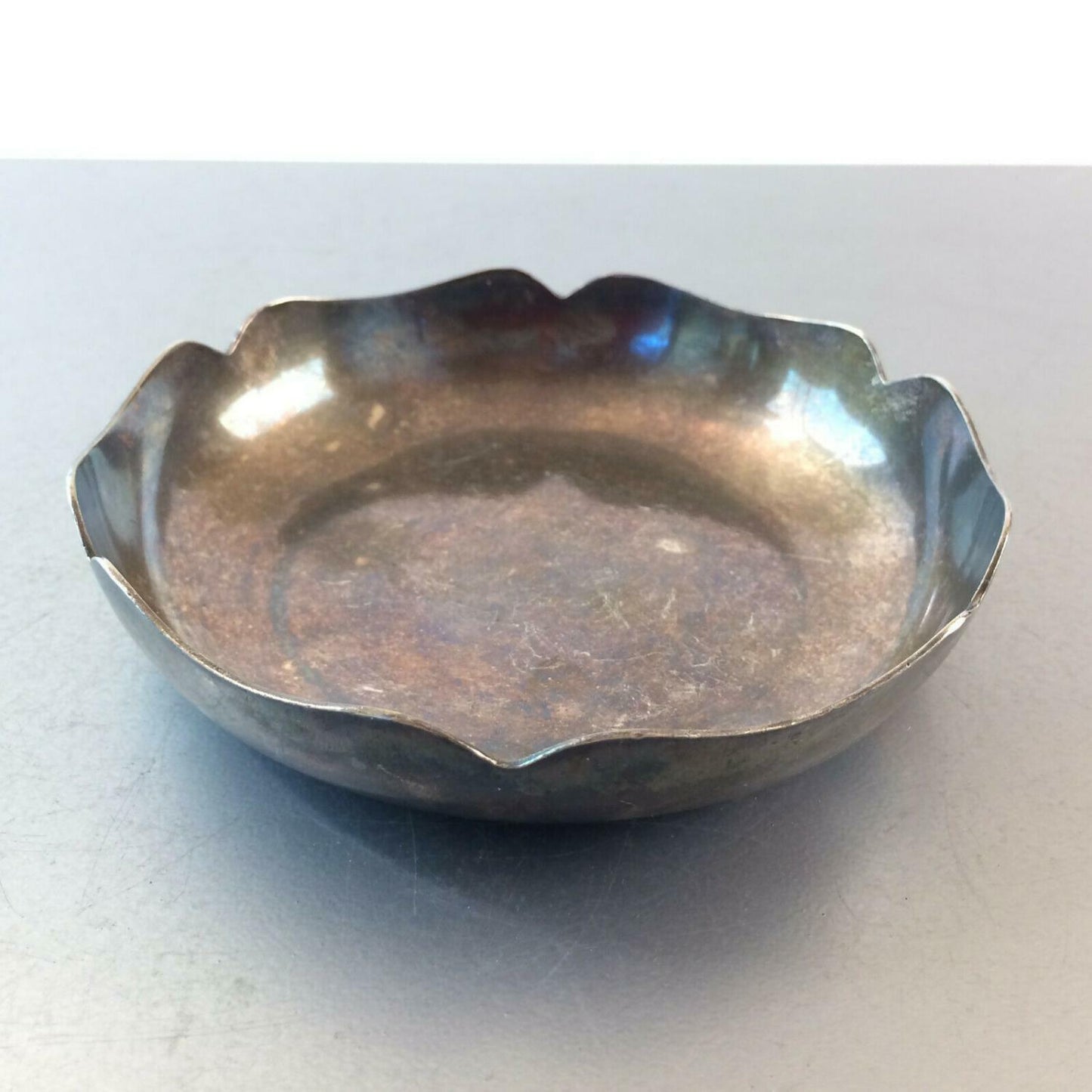 HOKA  Schälchen versilbert 20er 30er 40er Silber Schale 13 cm Hotel Knauf
