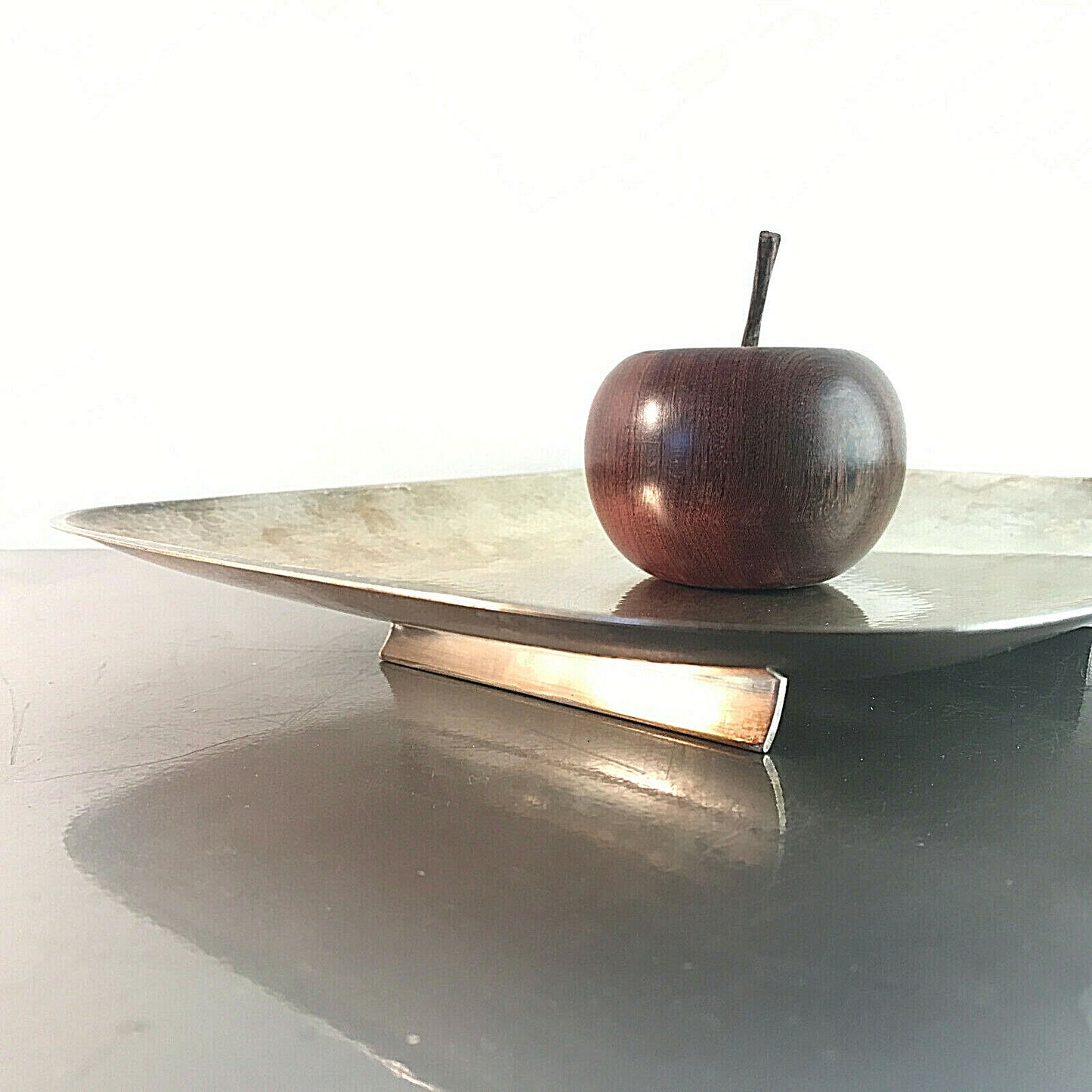 WMF Schale 20er Ablage Platte Hammerschlag D 32,5 cm versilbert Art Déco 