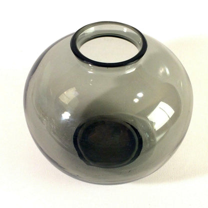  50er Glas Vase Rauchglas 11,2 cm 60er Mid Century