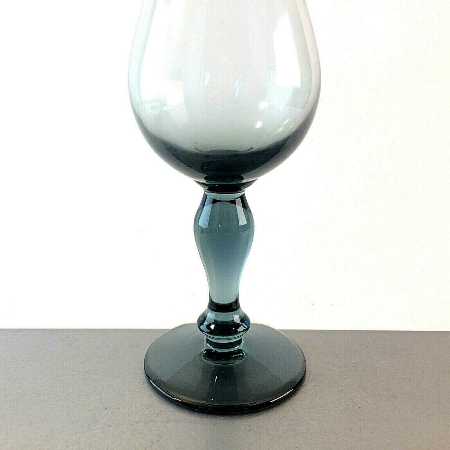 MID CENTURY  Vase 50er 60er Rauchglas Turmalin grün 34 cm Glas Glasvase